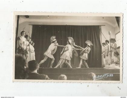 DAX (40) ? CARTE PHOTO AVEC THEATRE FETE DE L'ECOLE ? PHOTO ALBERT DAX