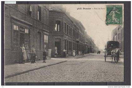 59 - Denain - Rue de Paris - animée