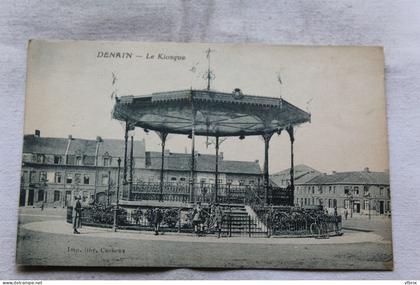 Cpa 1928, Denain, le kiosque, Nord 59