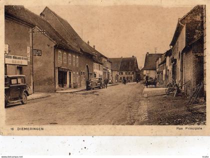 DIEMERINGEN RUE PRINCIPALE