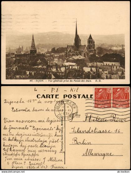 CPA Dijon (Dision) Dijon Panorama-Ansicht 1931