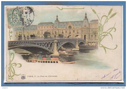 75 - PARIS - 01 Arr. -- Le pont du carrousel