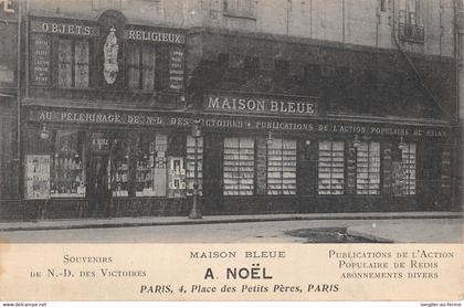 CPA 75 PARIS IIe MAGASIN MAISON BLEUE A.NOEL OBJETS RELIGIEUX