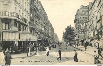 PARIS  2 eme ARRONDISSEMENT   LA RUE REAUMUR