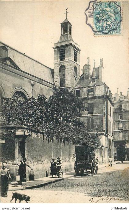 PARIS 04 arrondissement  église  notre dame des blancs manteaux