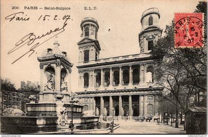 (06/01/25) 75-CPA PARIS - 6ème ARRONDISSEMENT - EGLISE SAINT SULPICE