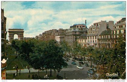 Dép 75 - Cachet La Marine Nationale - Paris - Arrondissement 08 - Avenue des Champs Elysées - Semi moderne petit format