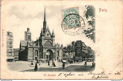 (*29/10/24) 75-CPA PARIS - 10ème ARRONDISSEMENT - EGLISE SAINT LAURENT