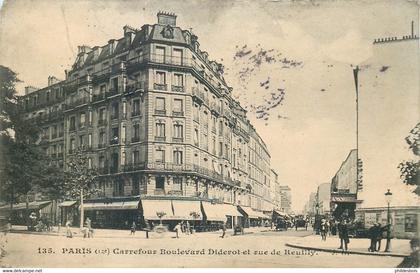 PARIS 12 Arrondissement  boulevard Diderot et rue de reuilly