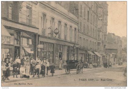 ( CPA 75 )  PARIS 16 ème  /  Rue Gros  -