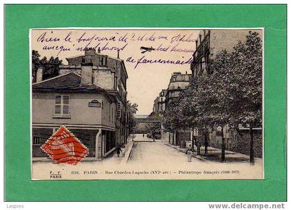 PARIS - 16 e --  Rue Chardon Lagache.......