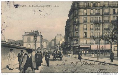 ( CPA 75 )  PARIS 17 ème  /  La Rue Cardinet -