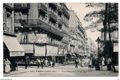 Paris - 17 Eme Arrondissement - Rue Demours - Rue Guersant -  CPA° gk