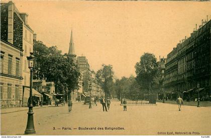 paris * 17 ème * boulevard des batignolles