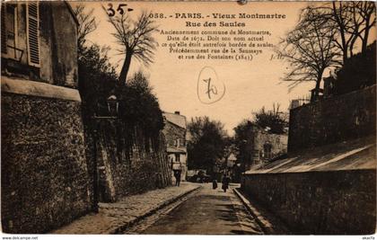 CPA Paris 18e - Rue des Saules (74252)