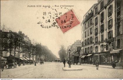 75 - PARIS - arrondissement 19 - rue d'Allemagne