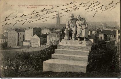 75 - PARIS - arrondissement 20 - cimetière du Père Lachaise - le déclin