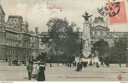 PARIS 20 ARRONDISSEMENT TOUT PARIS  monument de Gambetta