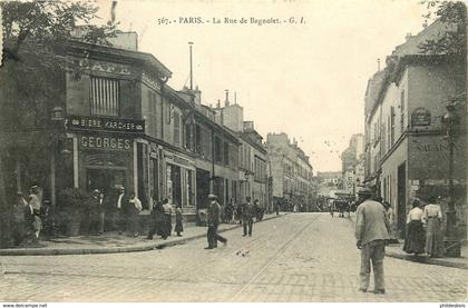 PARIS  20 eme arrondissement    la rue de Bagnolet