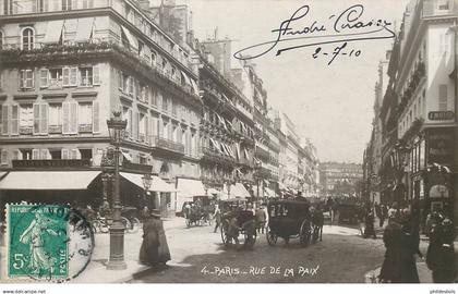 PARIS 01 arrondissement  rue de la paix