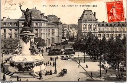 (12/12/24) 75-CPA PARIS - 3-10-11ème ARRONDISSEMENT - PLACE DE LA REPUBLIQUE