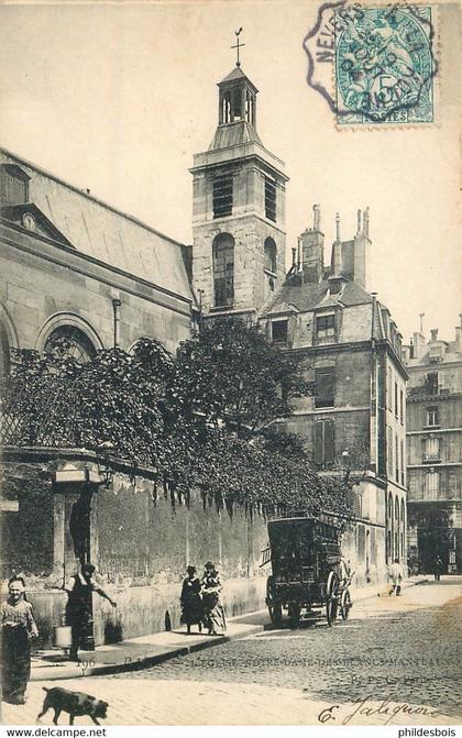 PARIS 04 arrondissement  église  notre dame des blancs manteaux