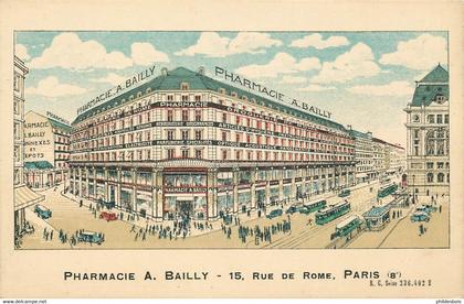 PARIS 08 arrondissement  PHARMACIE A.Bailly 15 rue de Rome