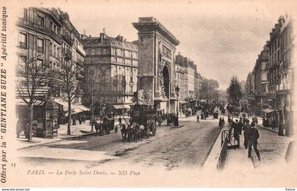 paris - 10 ème arrondissement - la porte saint denis - omnibus