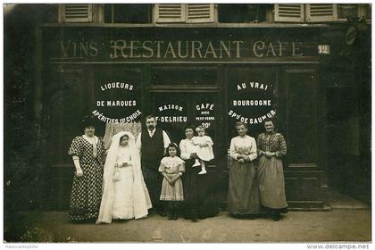 Paris 11eme : Café Delrieu  - carte photo