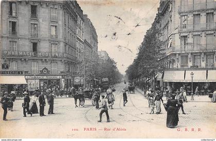 75-PARIS 14e- RUE D'ALESIA