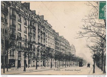 ( CPA 75 )  PARIS 14 ème  /  Boulevard Raspail -