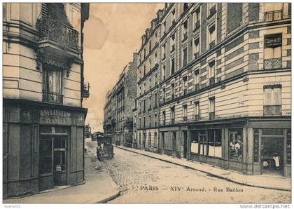 ( CPA 75 )  PARIS 14 ème  /  Rue Baillou  -