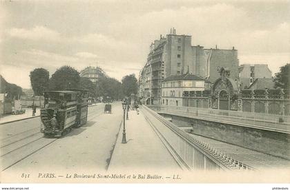 PARIS 14 arrondissement  boulevard Saint michel BAL BULLIER (tramway )