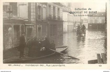 PARIS 15 arrondissement  Inondation 1910 rue Lacordaire