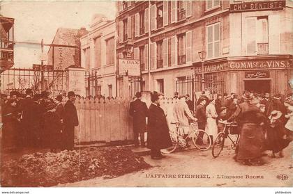 PARIS  arrondissement 15  impasse Ronsin  AFFAIRE STEINHEIL