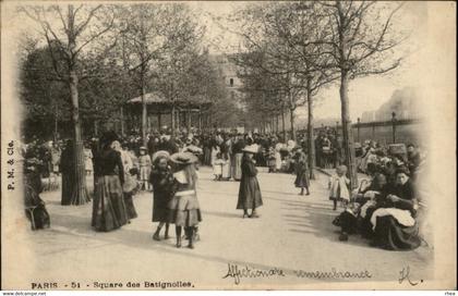 75 - PARIS - arrondissement 17 - Square des Batignolles - kiosque