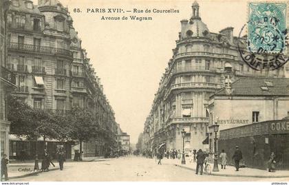 PARIS  arrondissement 17  rue de Courcelles ,avenue de Wagram