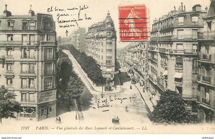 PARIS 18 arrondissement  rues Lamark et Caulaincourt