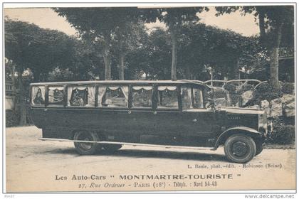 PARIS 18° - Les Auto-Cars "Montmartre Touriste"