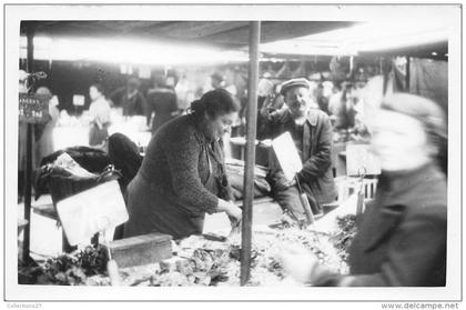 75-PARIS 19 eme- CARTE PHOTO- MARCHE DE LA VILLETTE