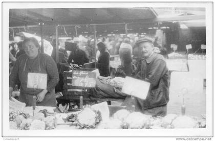 75-PARIS 19 eme- CARTE PHOTO- MARCHE DE LA VILLETTE