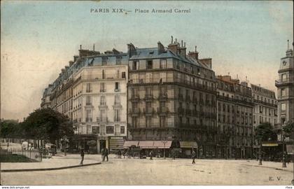 75 - PARIS - arrondissement 19 - Place Armand Carrel -