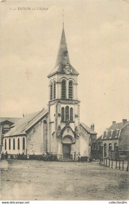 CPA FRANCE 62 " Divion, L'église".