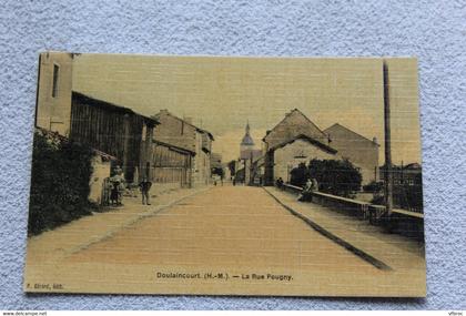 Doulaincourt, la rue Pougny, haute Marne 52