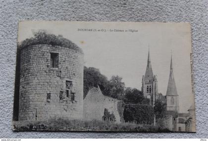 D531, Dourdan, le château et l'église, Essonne 91