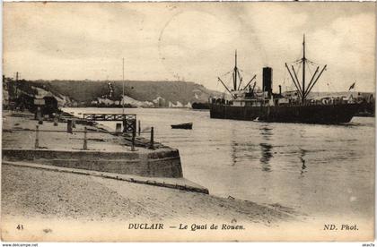 CPA DUCLAIR - Le Quai de ROUEN (105316)