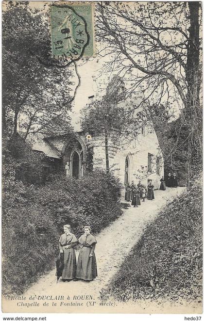 Route de Duclair à Rouen - Chapelle de la Fontaine (XIe siècle)