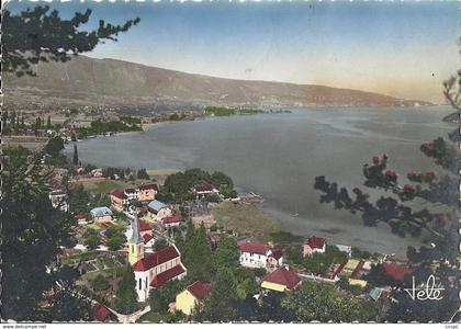 CPSM Duingt vue générale et le Lac D'Annecy