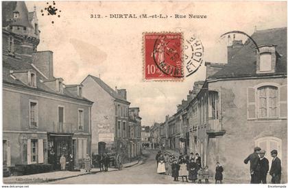 CPA-Carte Postale France  Durtal Rue Neuve 1908 VM54832ok