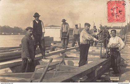 75 - PARIS - SEINE ET BORDS- 10336 - travaux en bords de Seine - carte photo